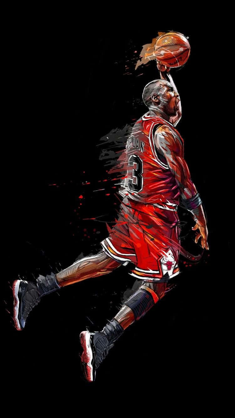 Digitale iPhone Skildery Michael Jordan Muurpapier