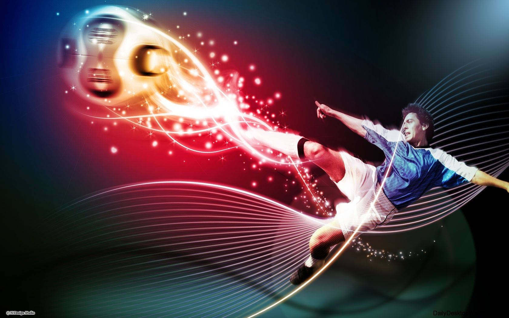 Digitale Kuns Lionel Messi HD Sokker Muurpapier