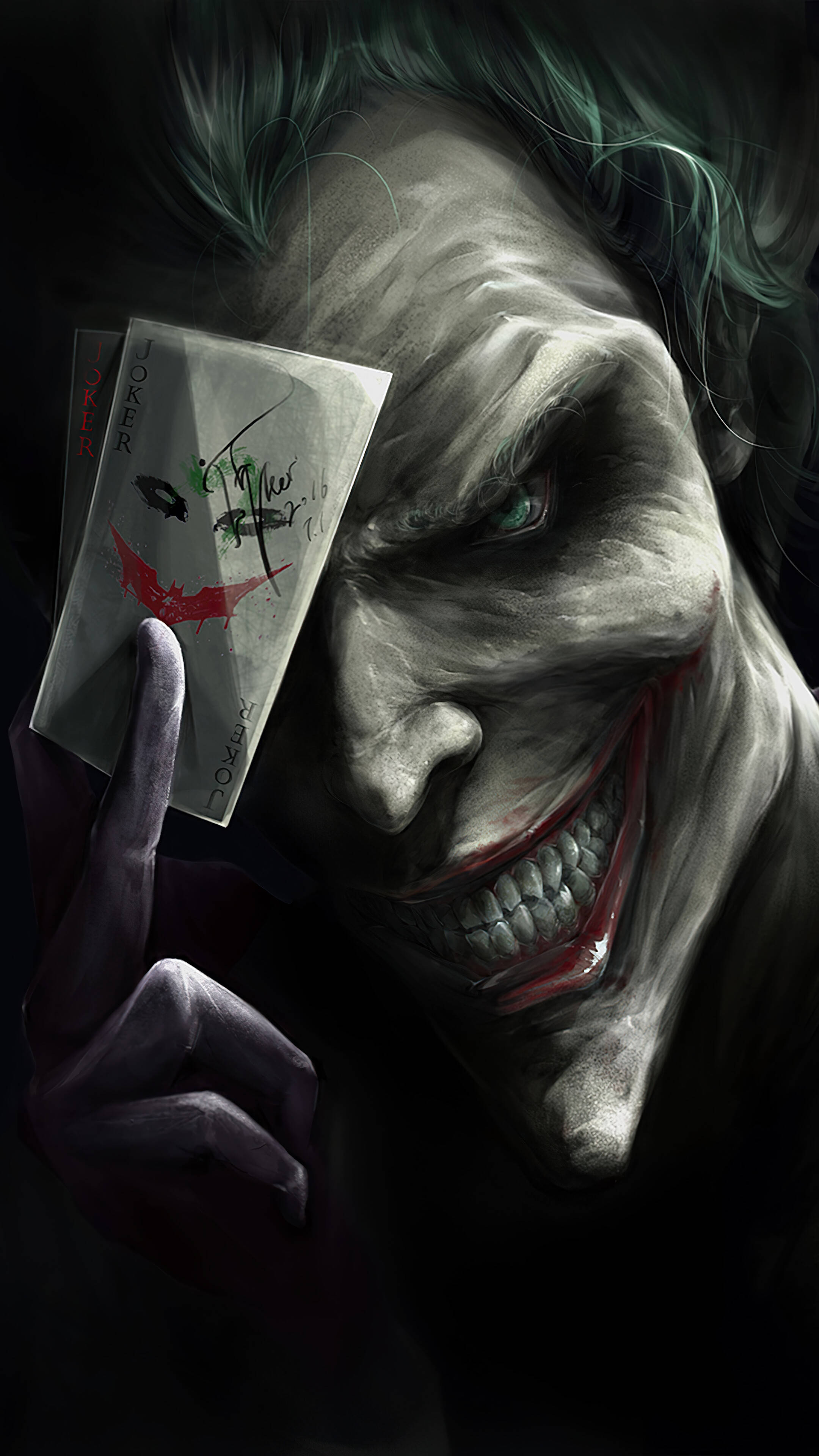 Digitale Kuns Rummy Joker Kaart Muurpapier