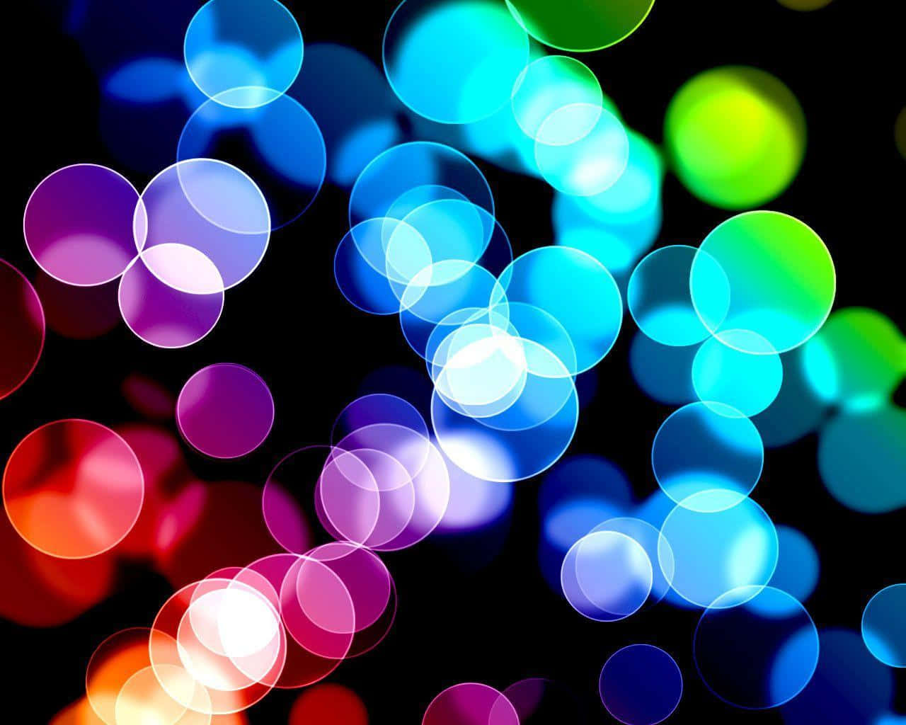 Digitale Kuns van Koel Kleurige Vervaagde Lig Abstract Muurpapier