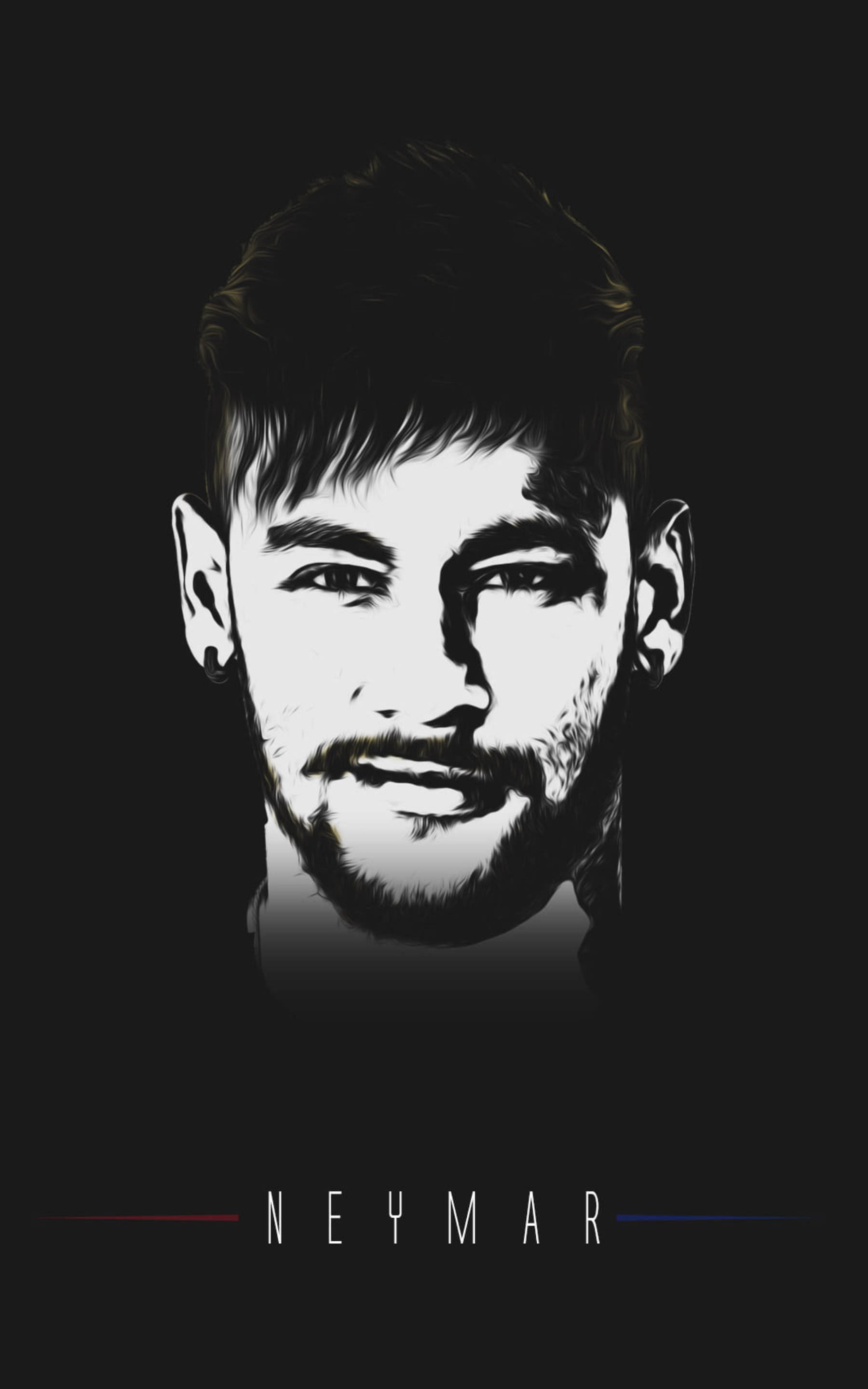 Digitale Kuns van Neymar Jr Muurpapier