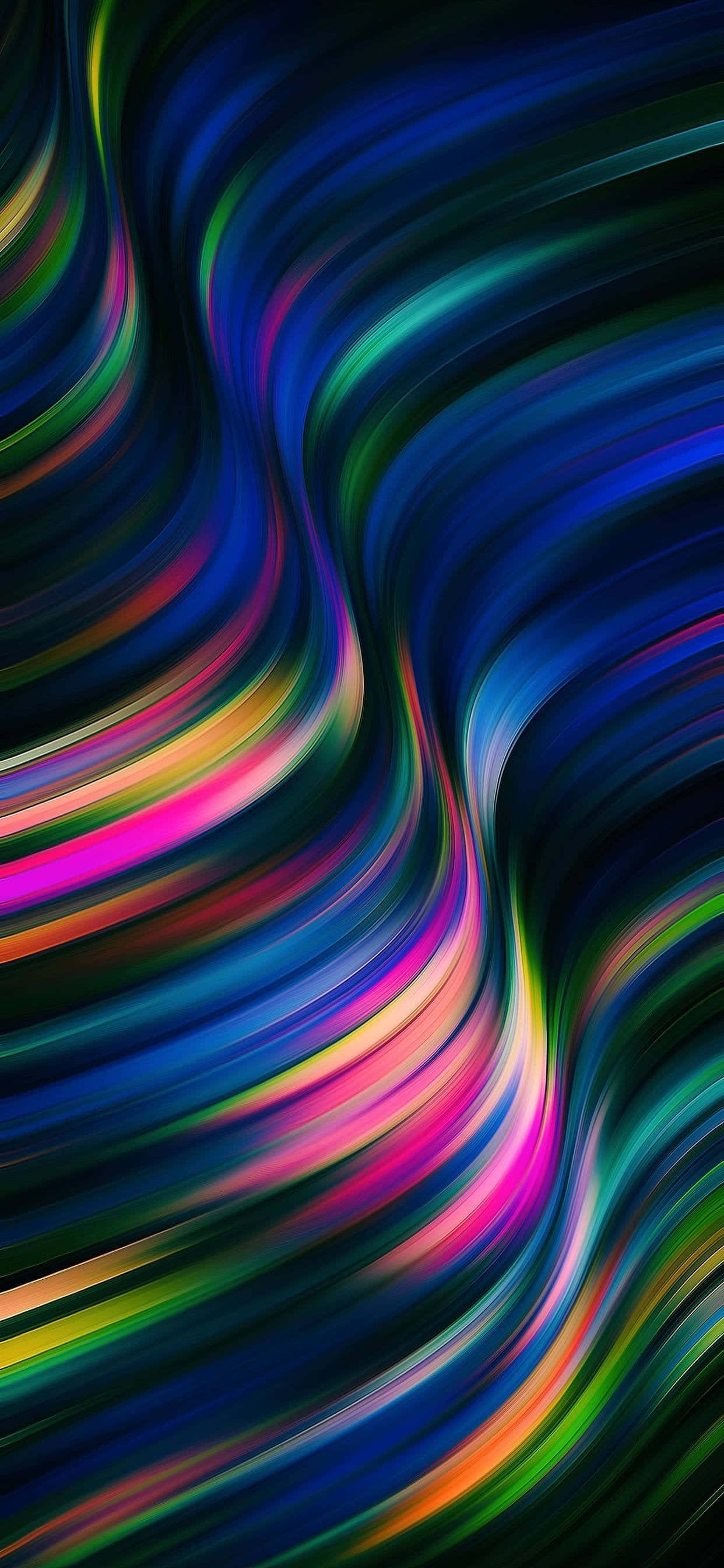 Dinamiese en Lewendige Kleurvolle OLED Muurpapier