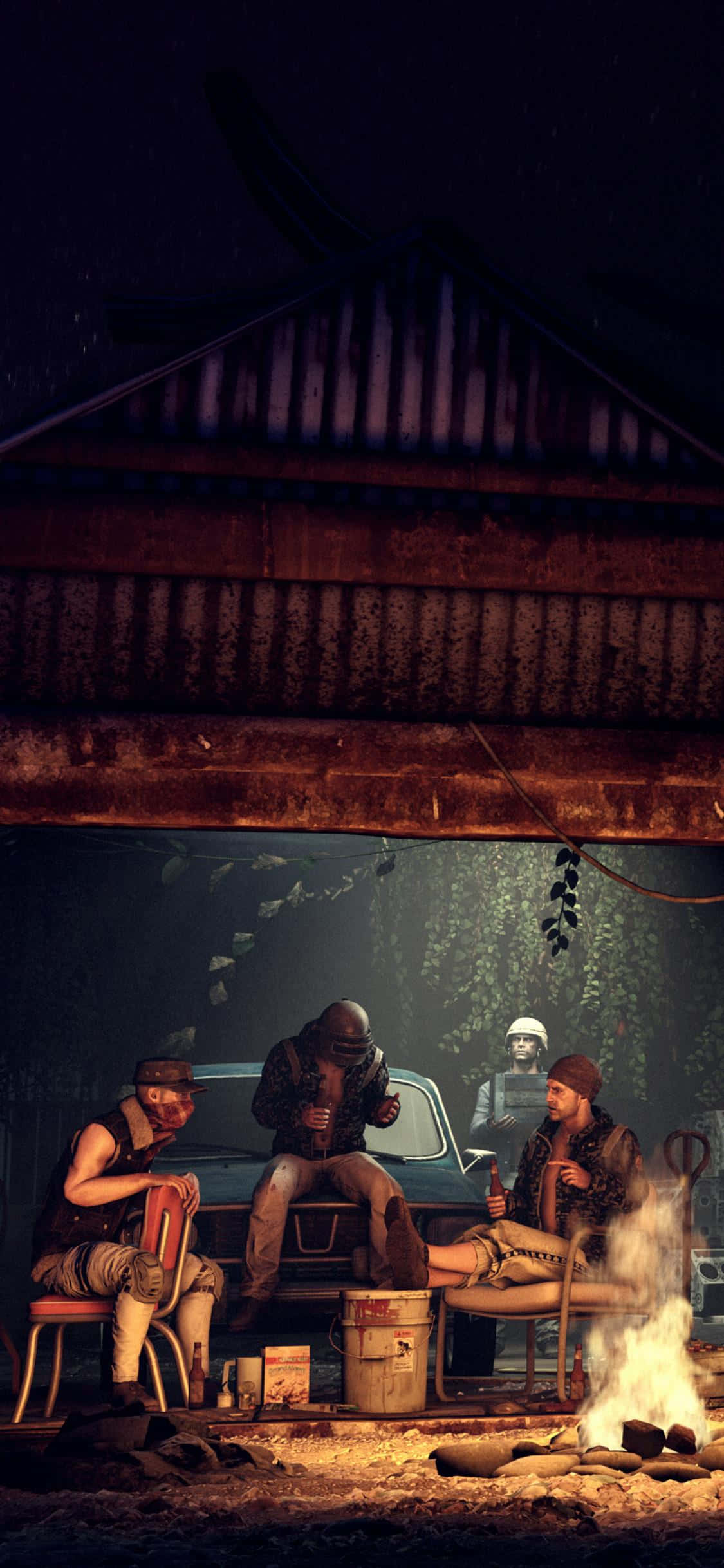 Aandete Partytjie PUBG iPhone Muurpapier
