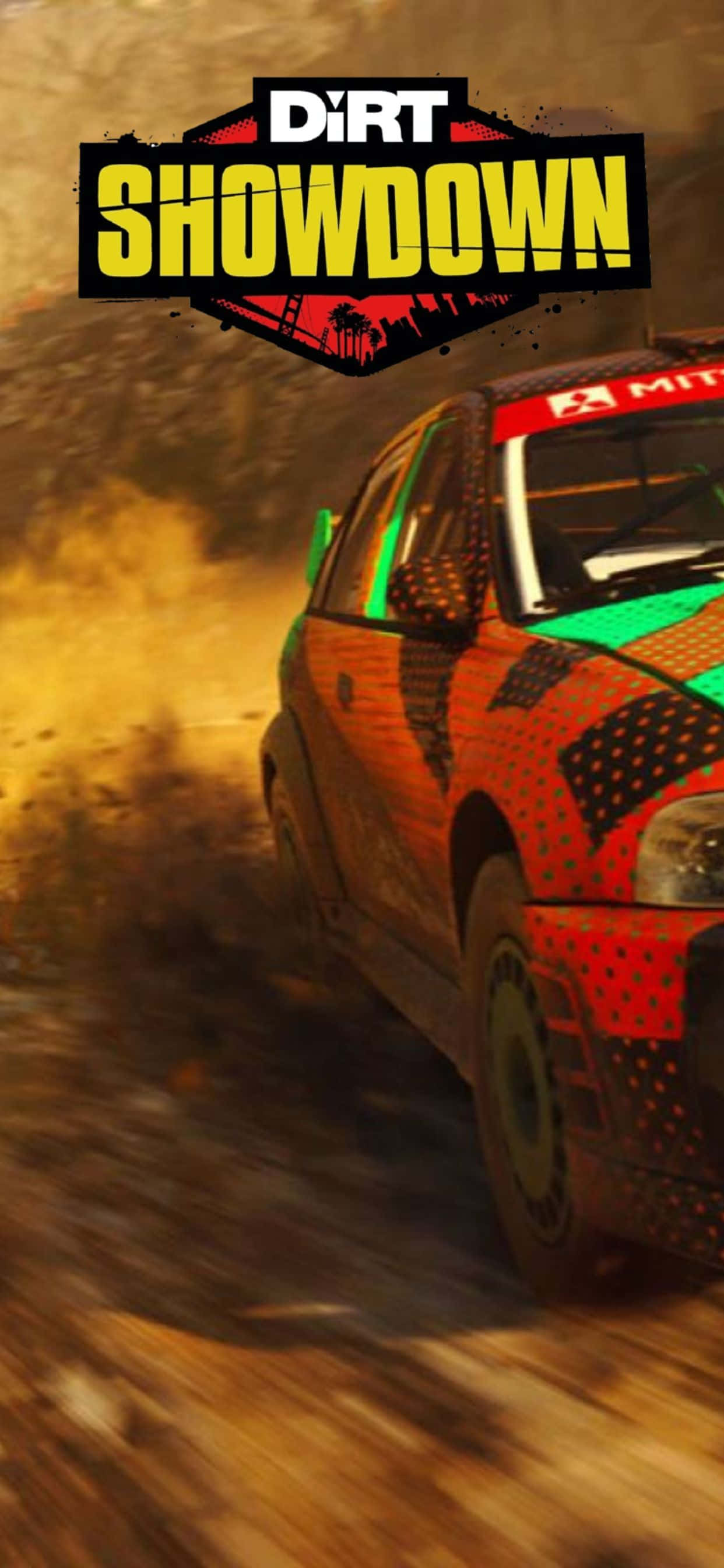 dirt showdown - skermkiekie Muurpapier