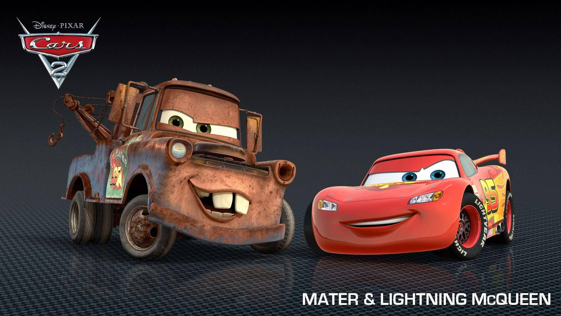 Disney 1920x1080 HD Lightning McQueen en Mater Muurpapier