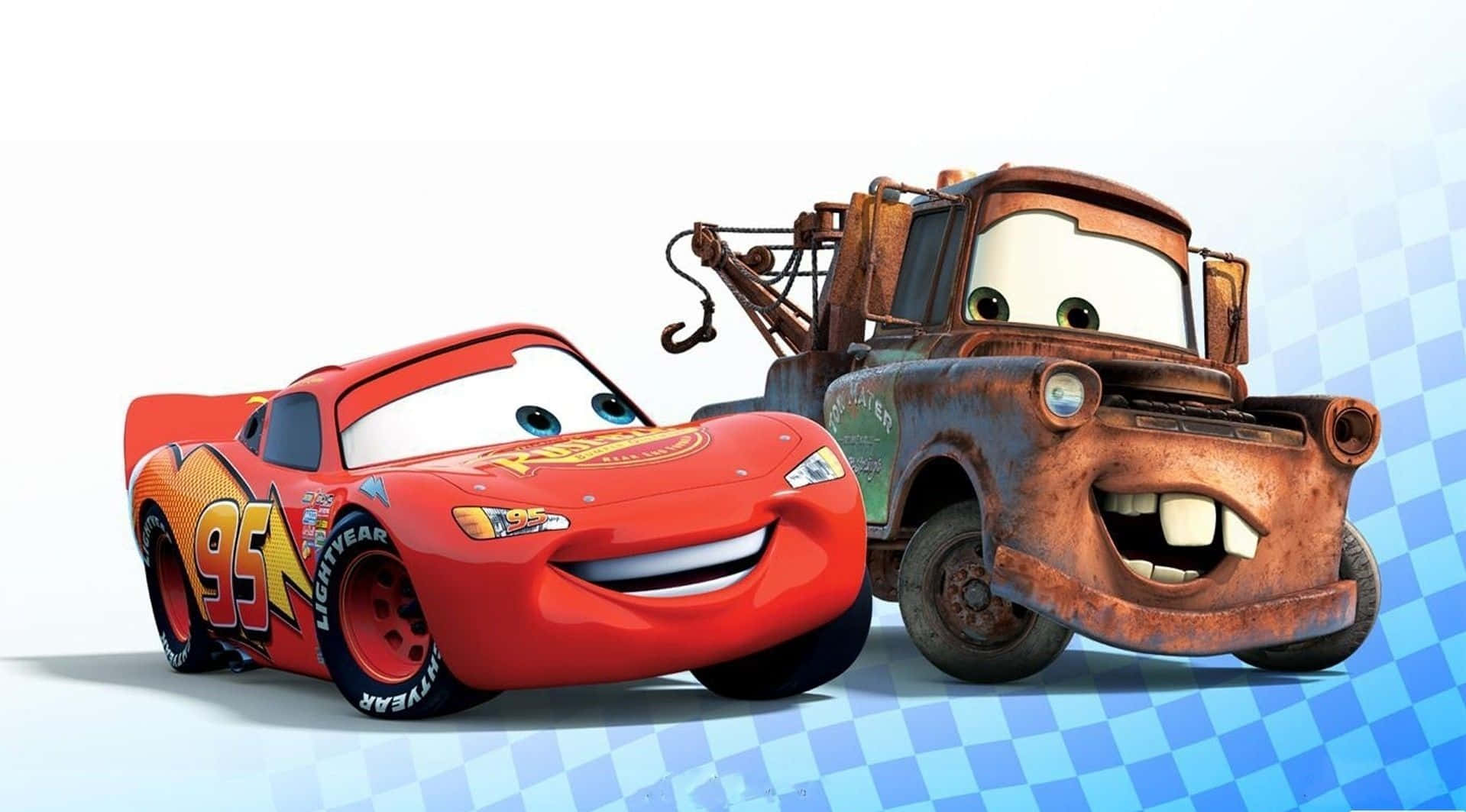 Disney Cars - Lightning McQueen en McQueen Muurpapier