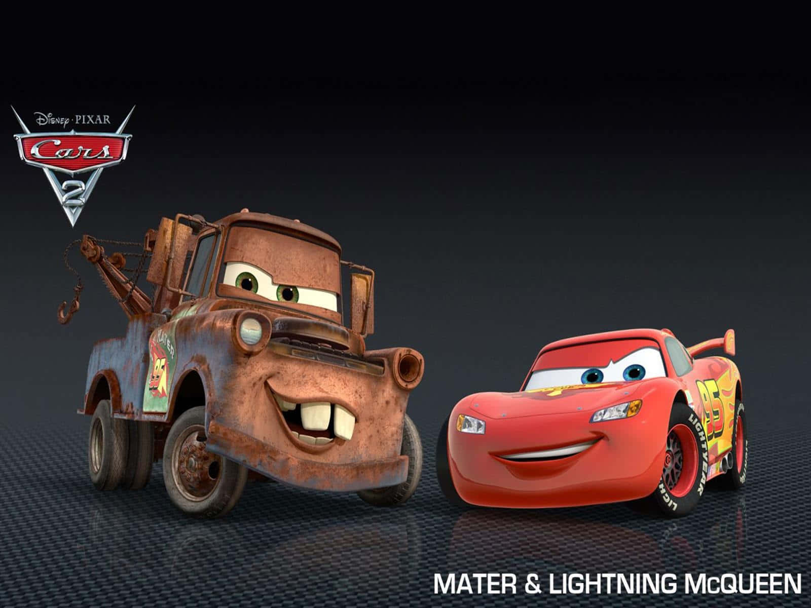 Disney Cars Lightning McQueen en Matt McQueen Muurpapier
