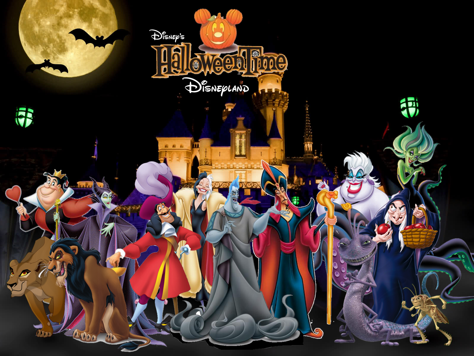 Disney Halloween 1600 x 1200 agtergrond Muurpapier