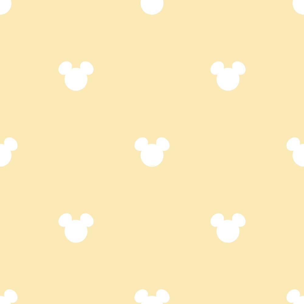 Disney-patroon met Mickey Mouse-kop Muurpapier