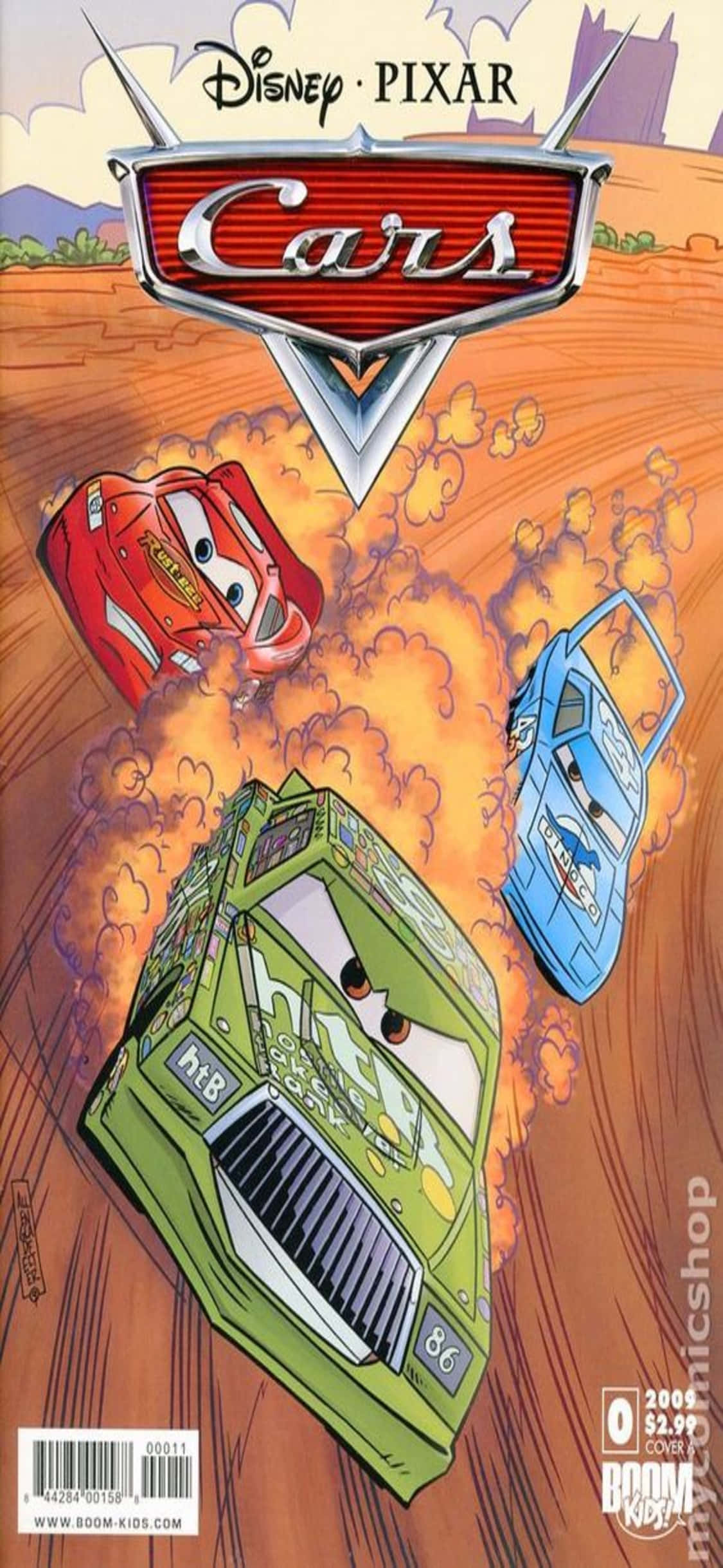 Disney Pixar-fliek iPhone X Cars-agtergrond Muurpapier