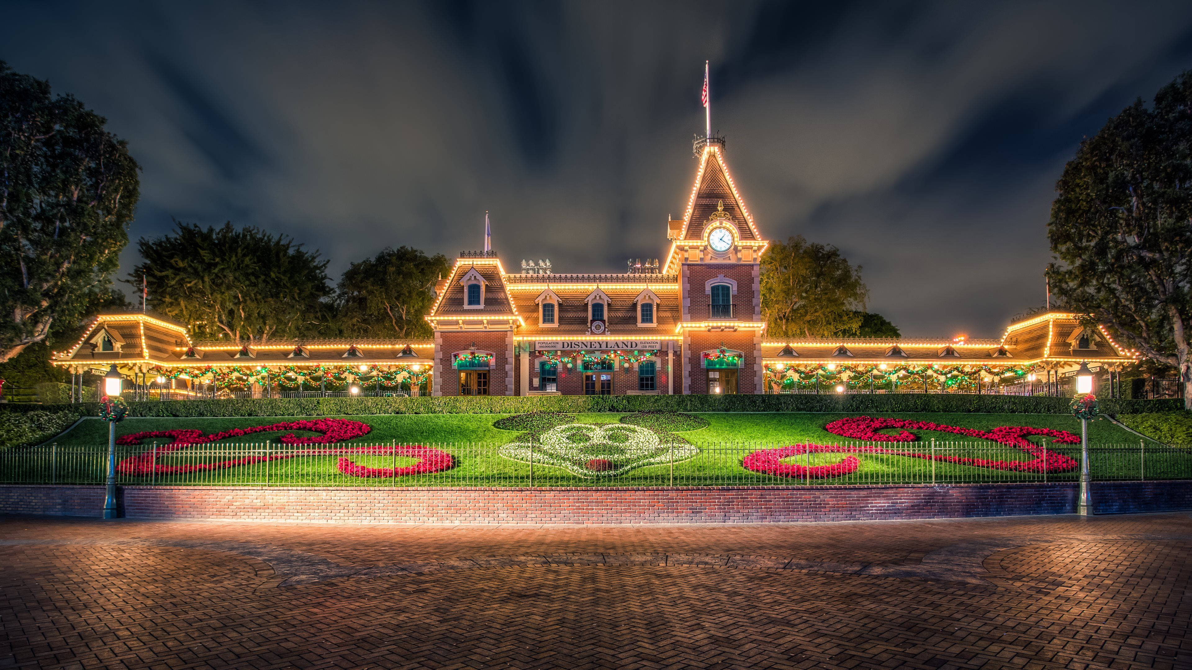 Disneyland Nag Ingang Disney 4K Ultra Wyd Muurpapier