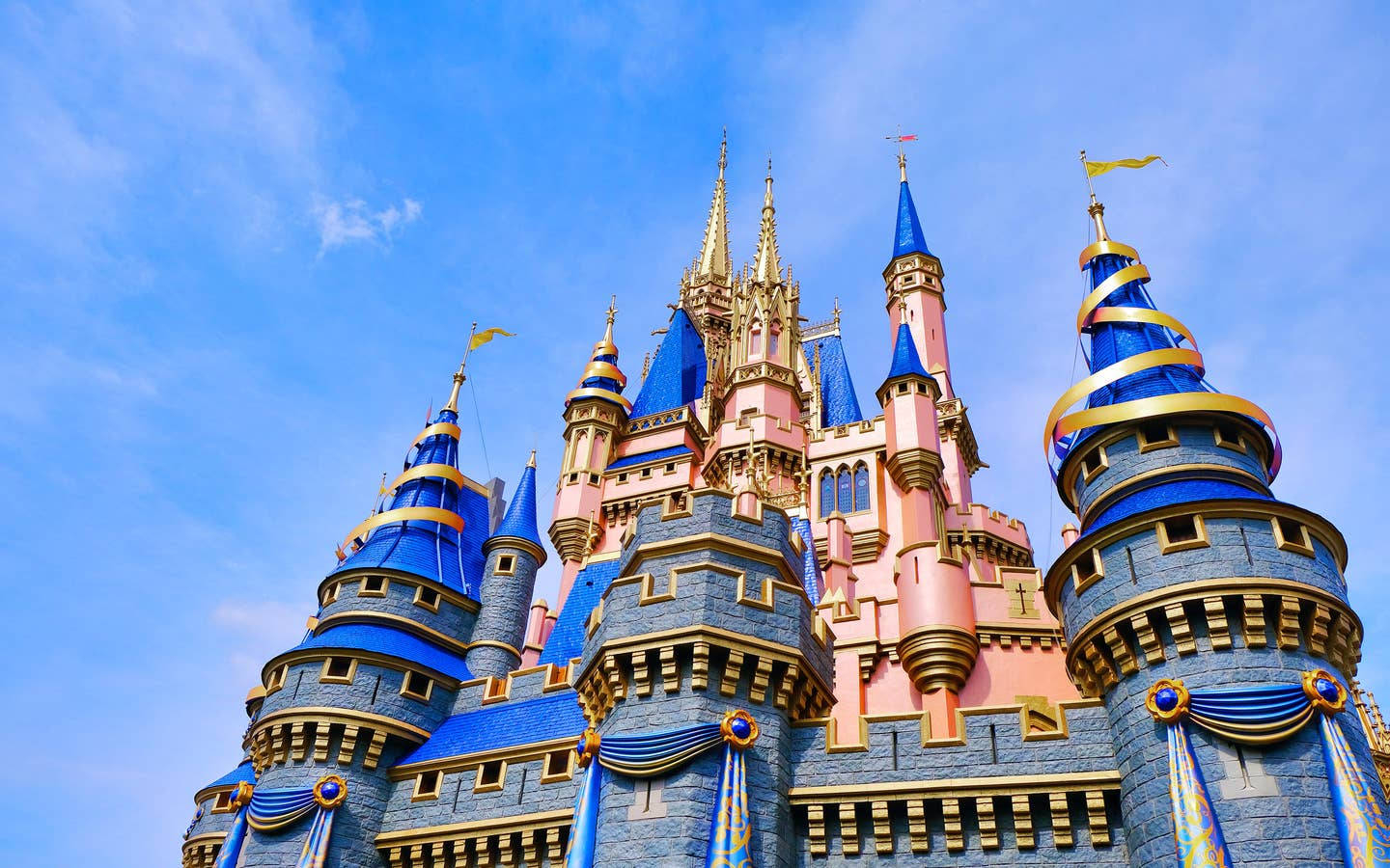 Disneyworld Kasteel Nabyfoto Muurpapier