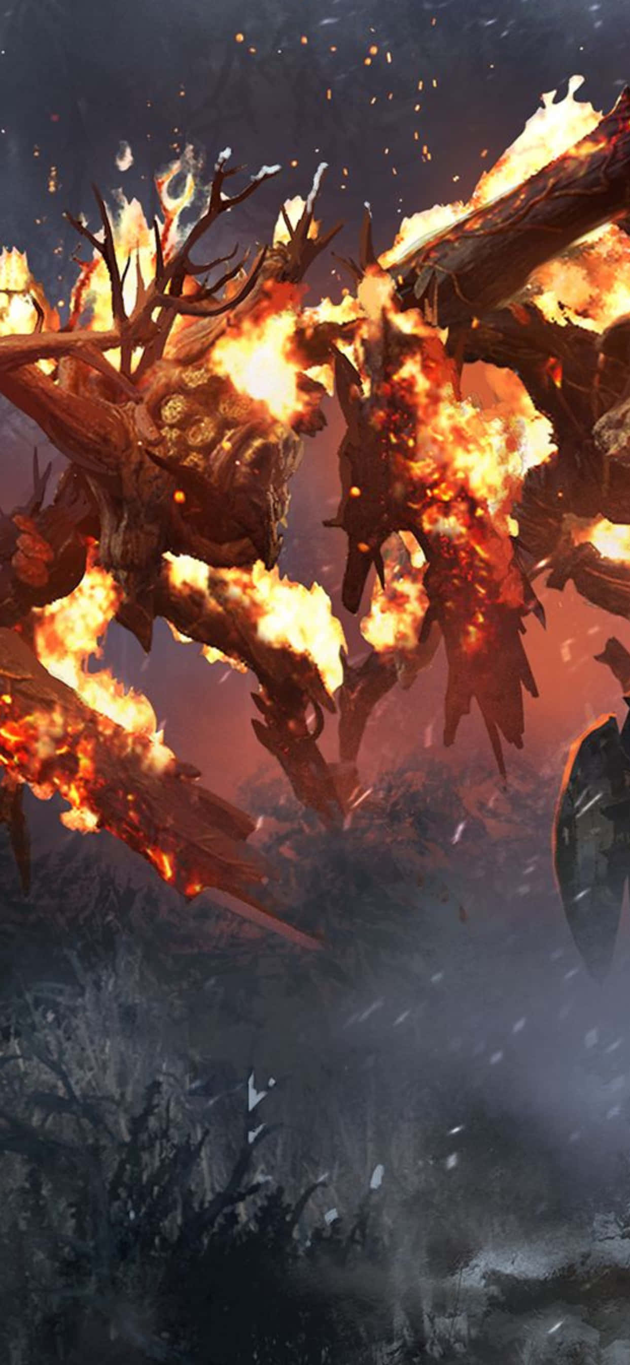 "Dit is tyd vir oorlog - Voer epiese gevegte in iPhone Xs Max Total War Attila" Muurpapier