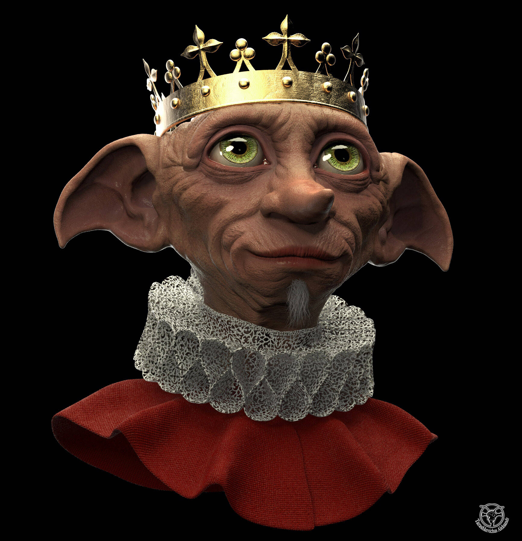 Dobby van Harry Potter Prins Fanart Muurpapier