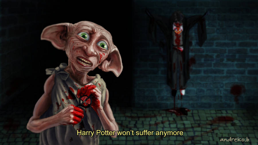 Dobby voltooi Harry Potter-fan kuns Muurpapier
