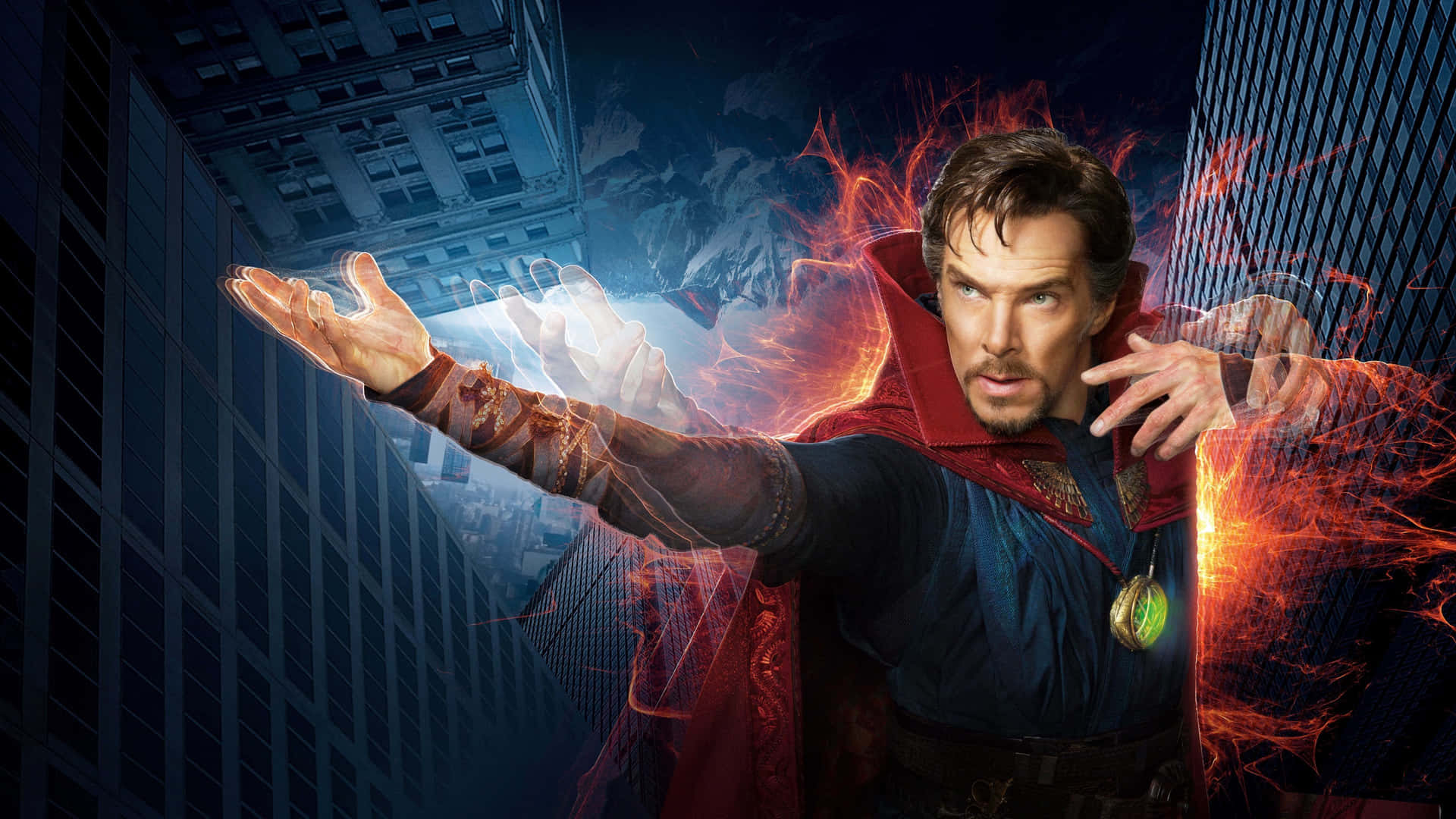 Doctor Strange 2 — Rooi estetiese GIF Muurpapier