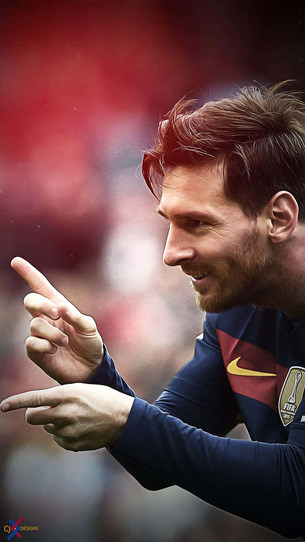 Doelviering Messi iPhone Muurpapier