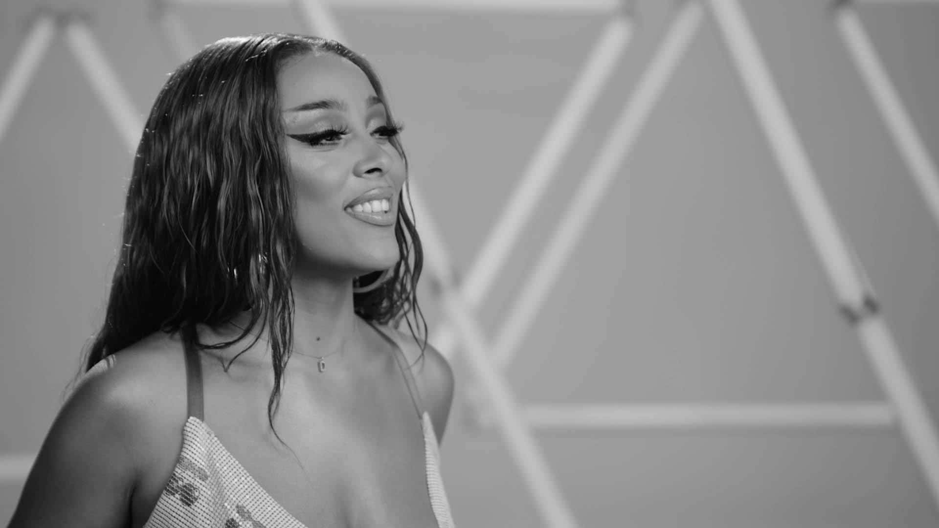 Doja Cat Skaapswart Vrou Muurpapier