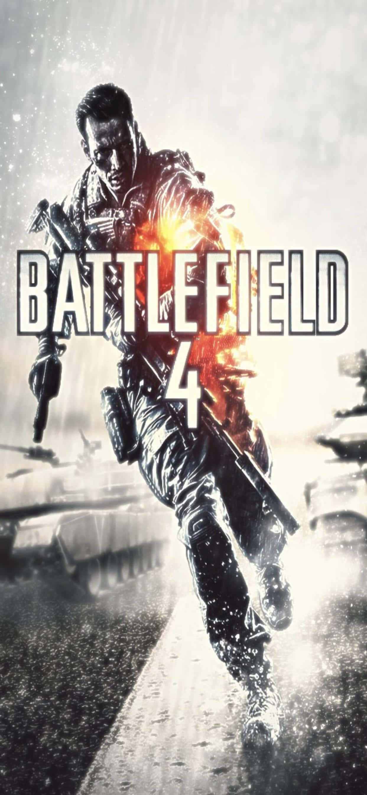 Dompel jouself in die aksie met Battlefield 4 op die iPhone Xs Max Muurpapier