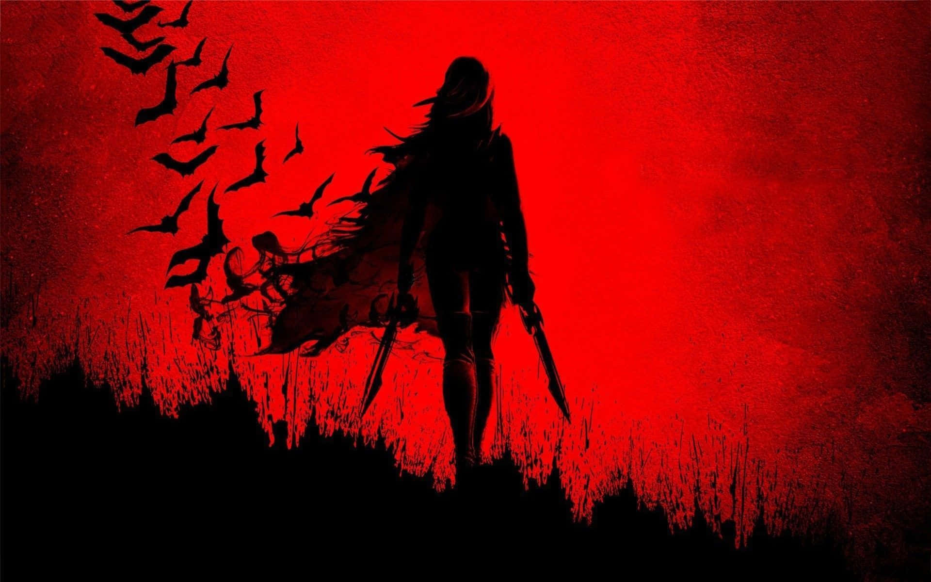 Donker Anime PFP Estetika Muurpapier