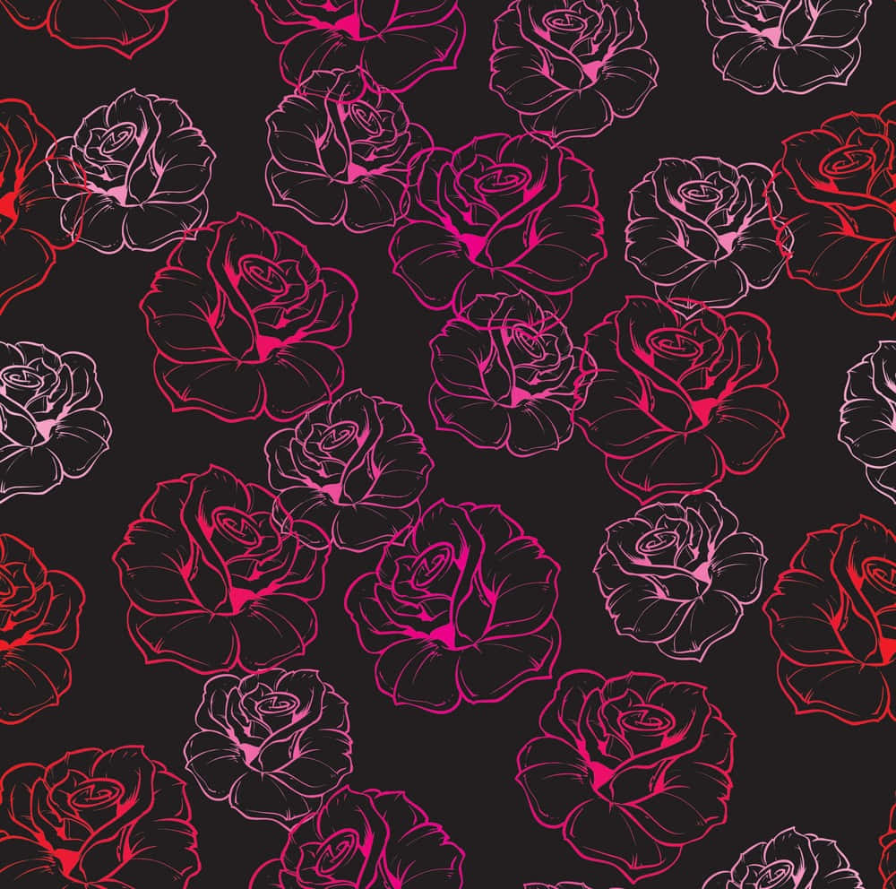 Donker Blomme Muurpapier vir Agtergronde Muurpapier