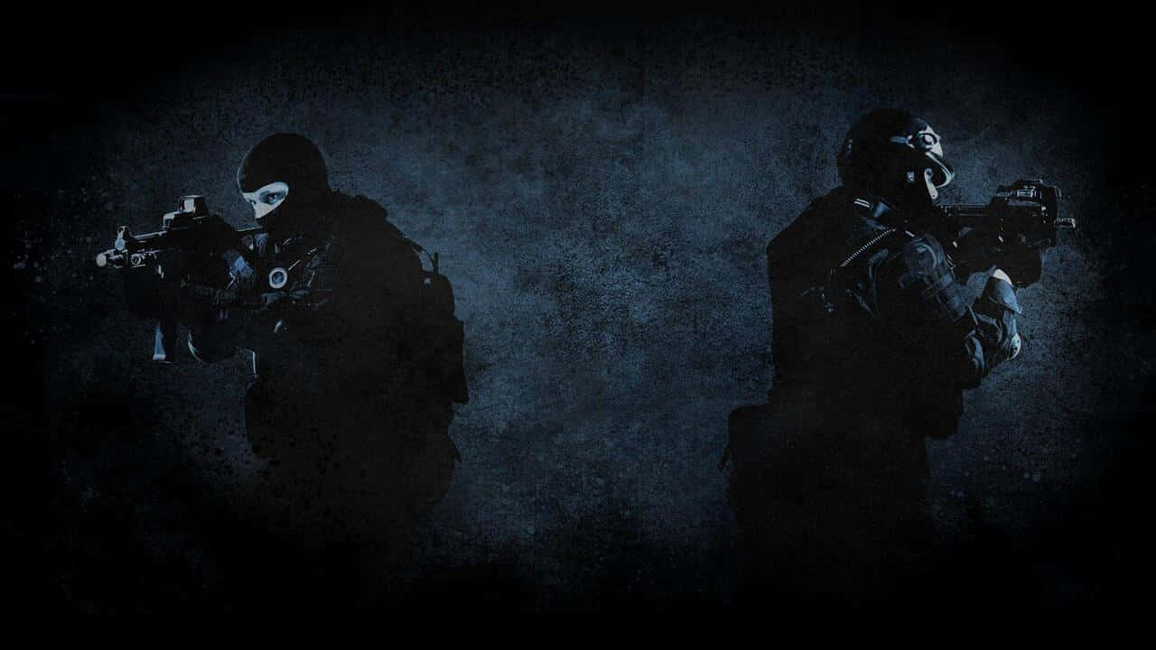 Donker Blou Terroris en Teen-terroris 720p Counter-strike Global Offensive Agtergrond Muurpapier