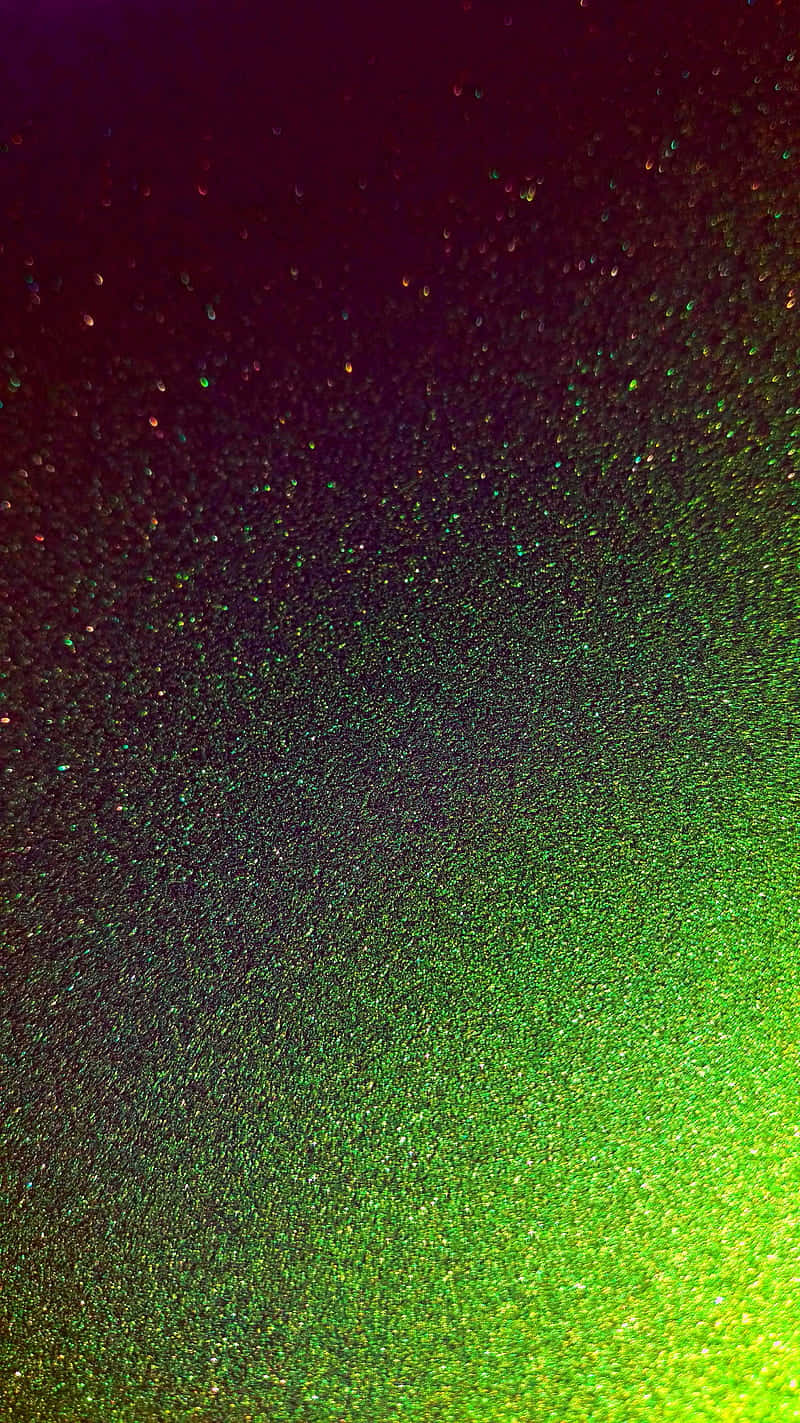 Donker Gradiënt Groen Glitter Agtergrond Muurpapier