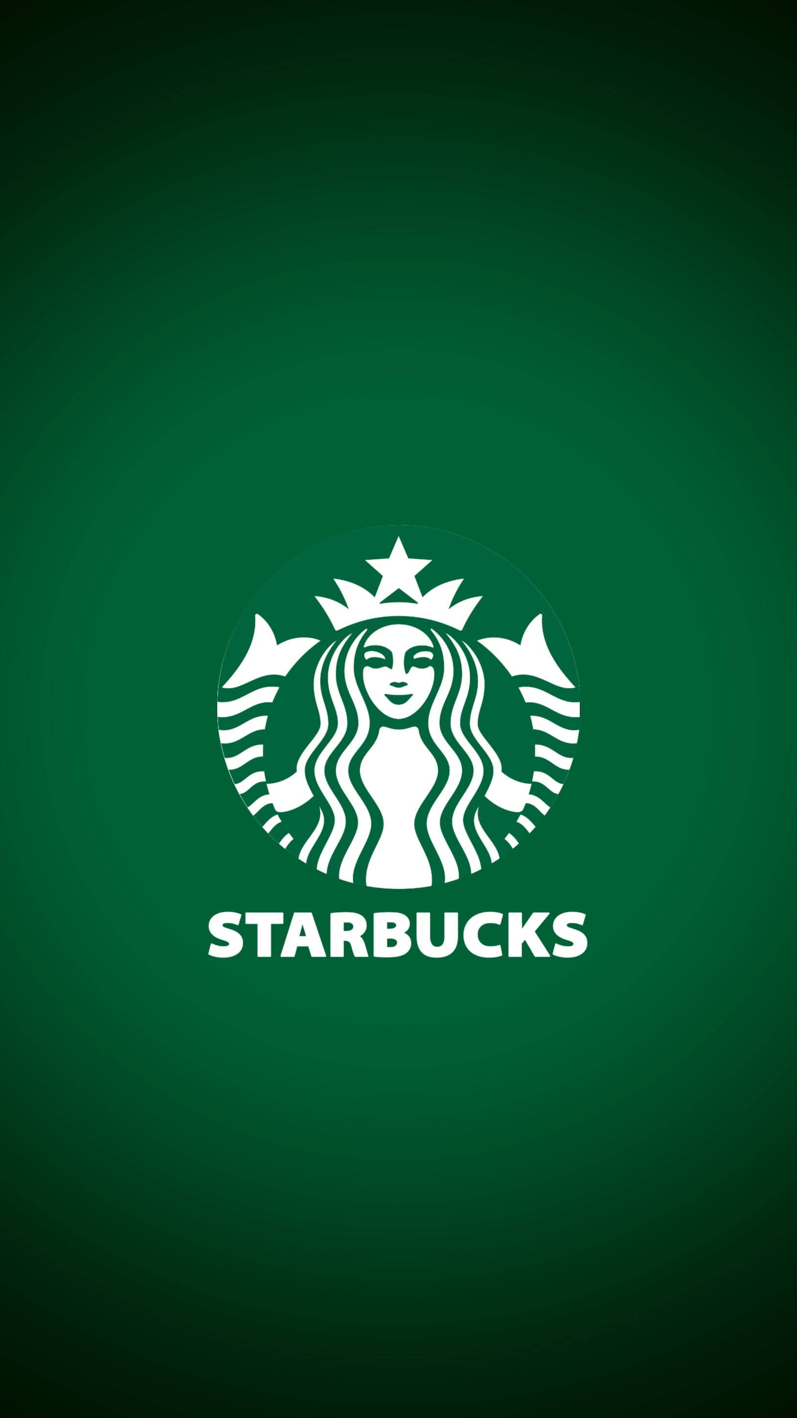 Donker Groen Starbucks iPhone Muurpapier