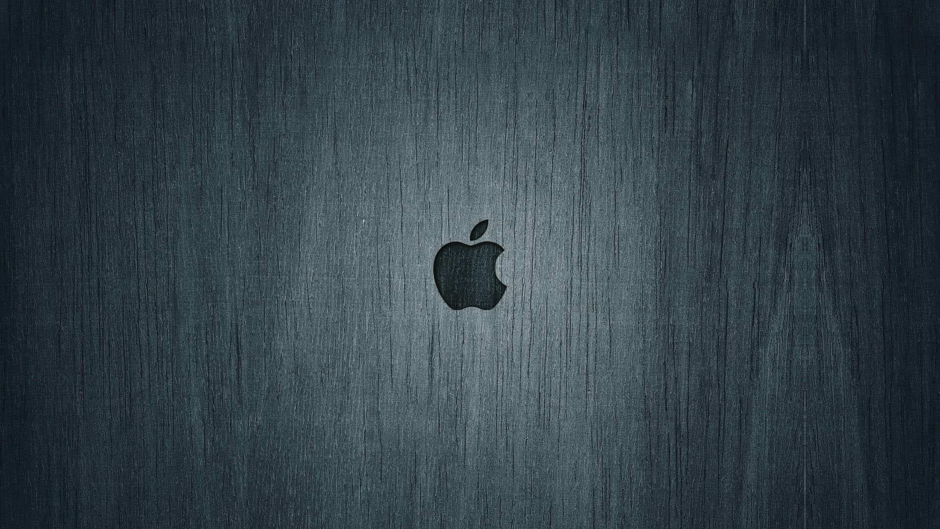 Donker Grys Houtoppervlak HD Apple Agtergrond Muurpapier