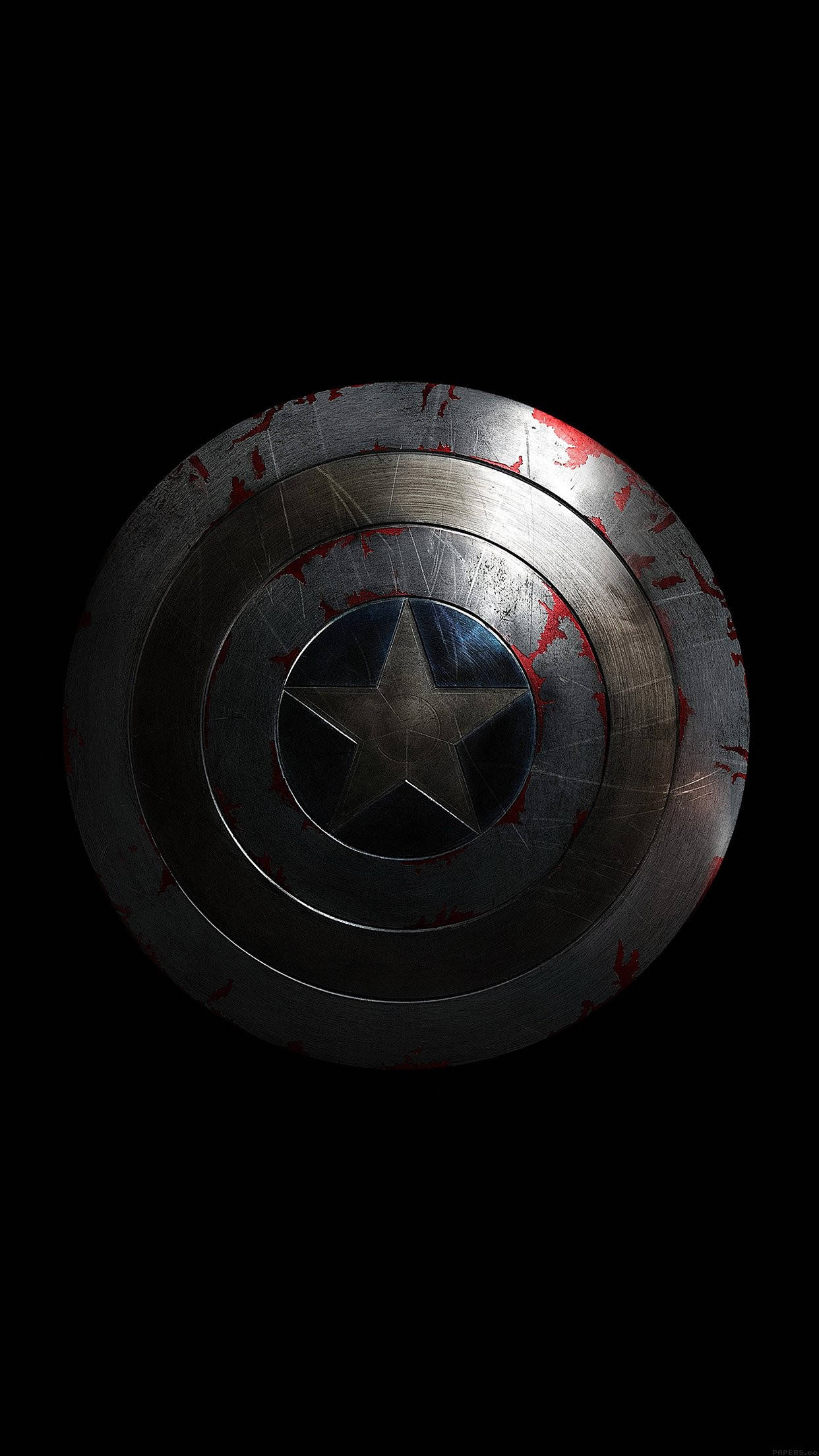 Donker iPhone Captain America Muurpapier