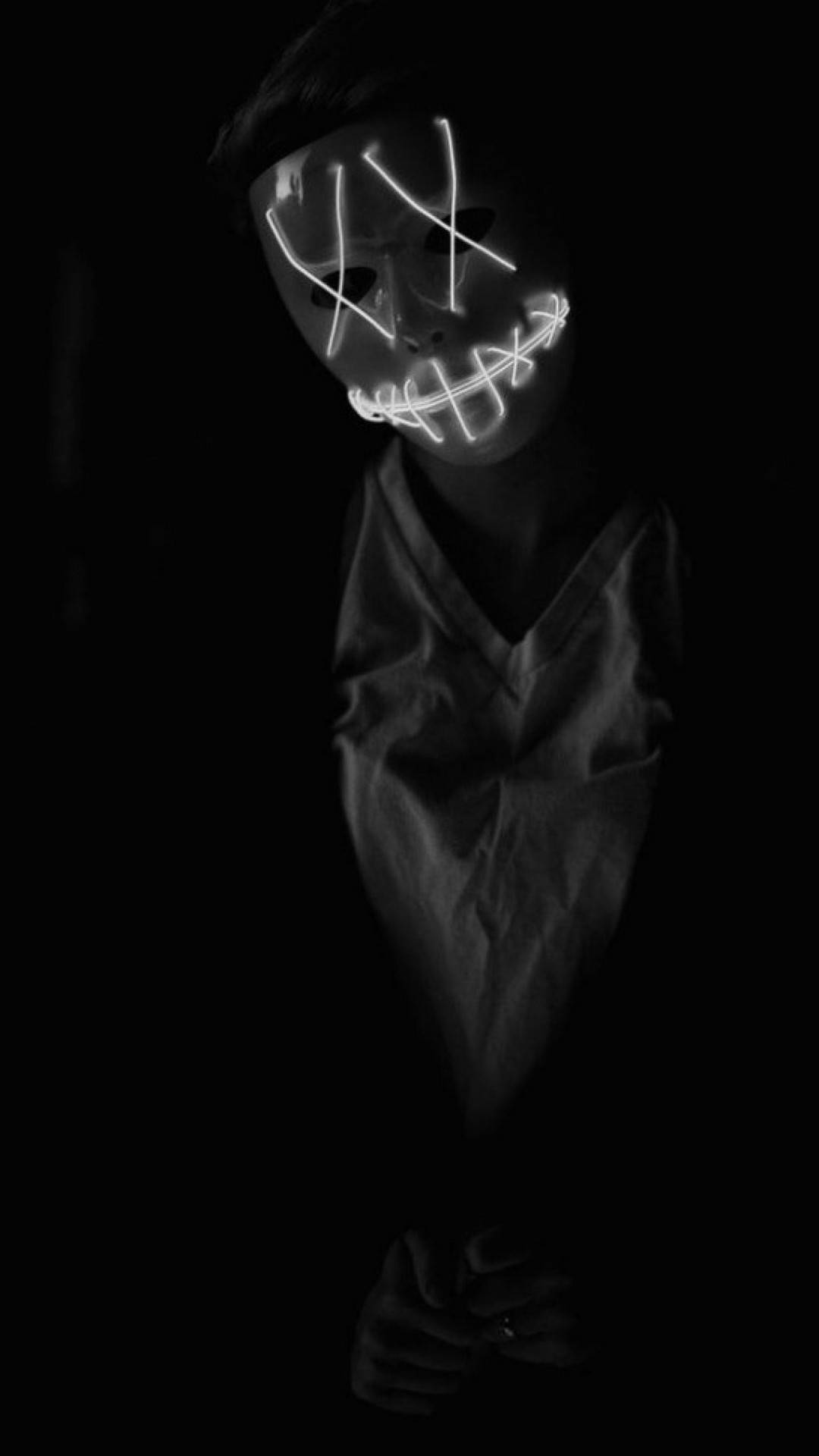 Donker iPhone Swart Monster Muurpapier