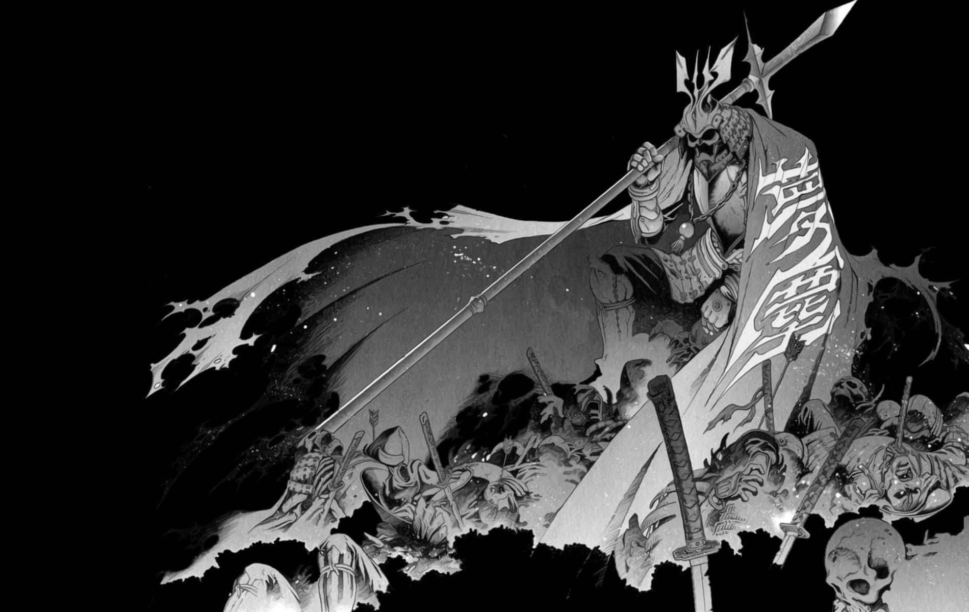 Donker Japannese Spektrum Nexus Berserk Manga Muurpapier
