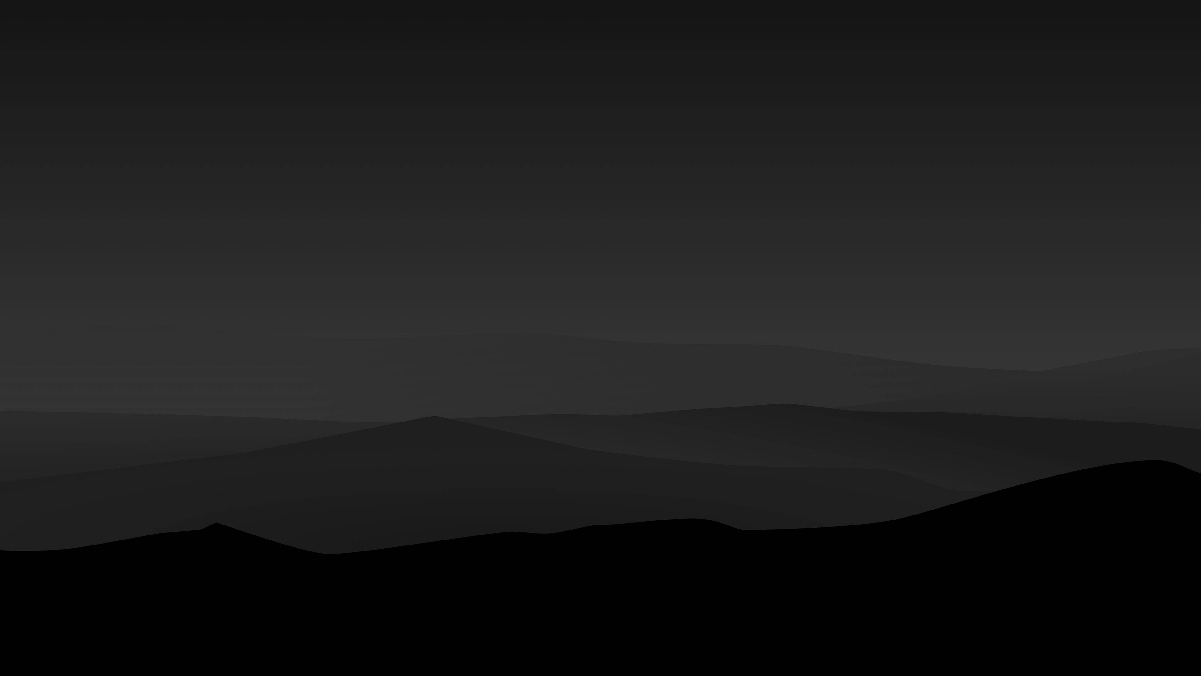 Donker Minimalistiese Berge Muurpapier