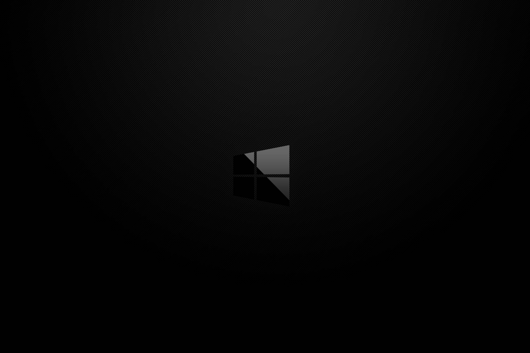 Donker Minimalistiese Windows-logo Muurpapier