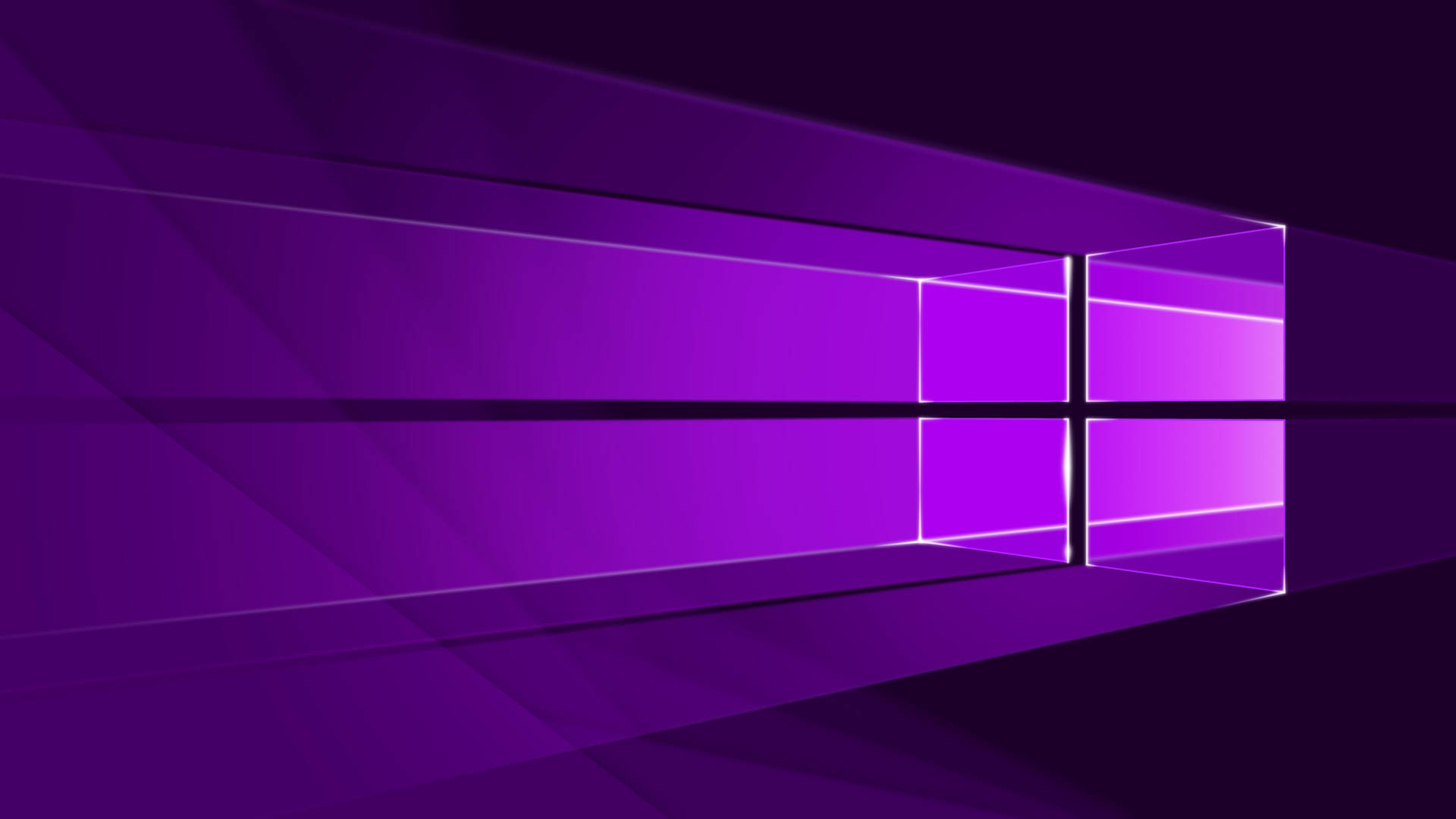 Donker Neon Pers Windows-logo Muurpapier