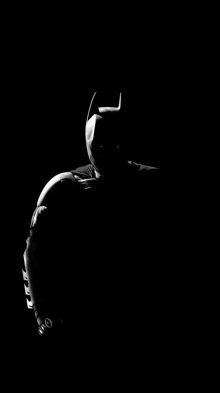 Donker OLED Batman Muurpapier