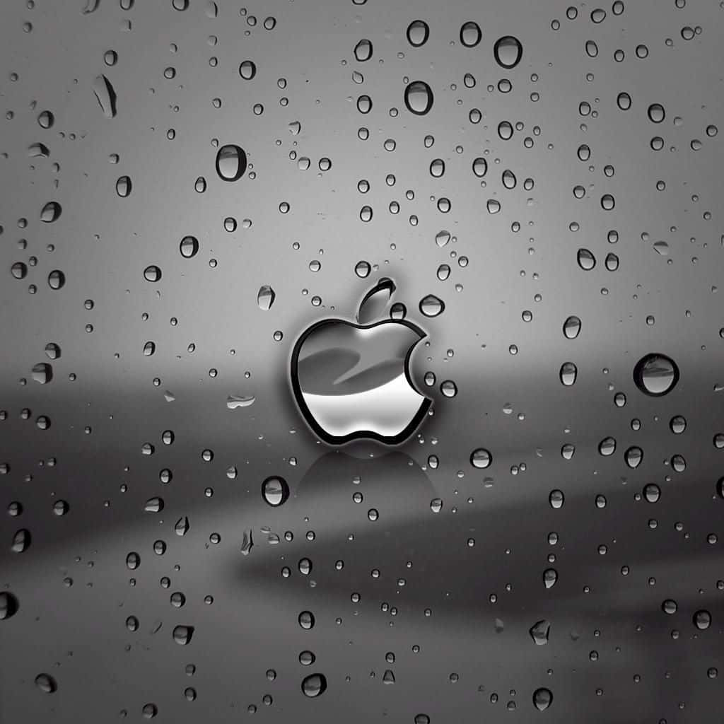 Donker Oulike Apple Logo iPad Muurpapier