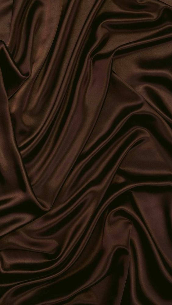 Donkerbruin Estetiese Stof Muurpapier