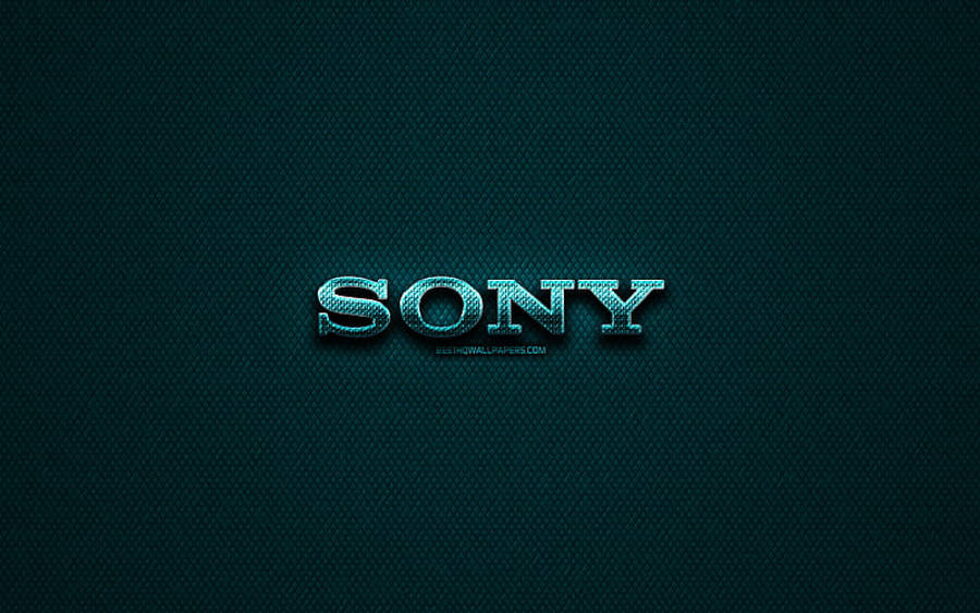 Donkergroen Sony Logo Muurpapier