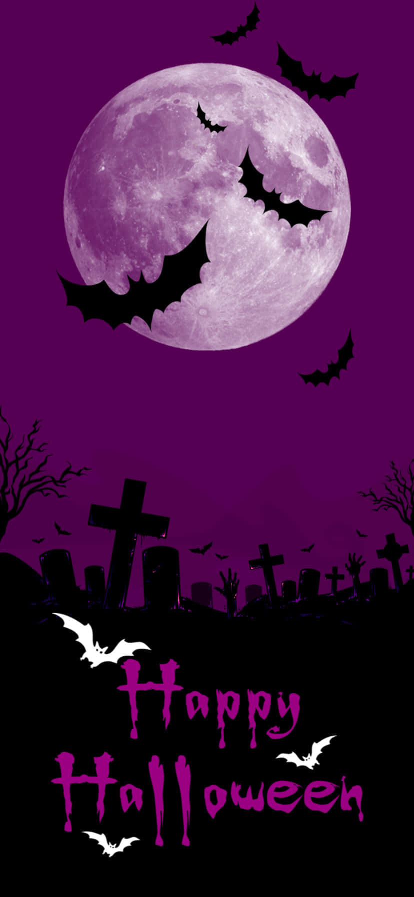 Donkerpers iPhone Halloween Agtergrond Muurpapier