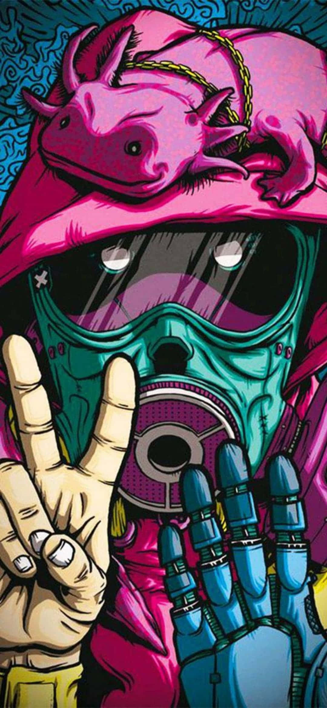 Dope prente Muurpapier