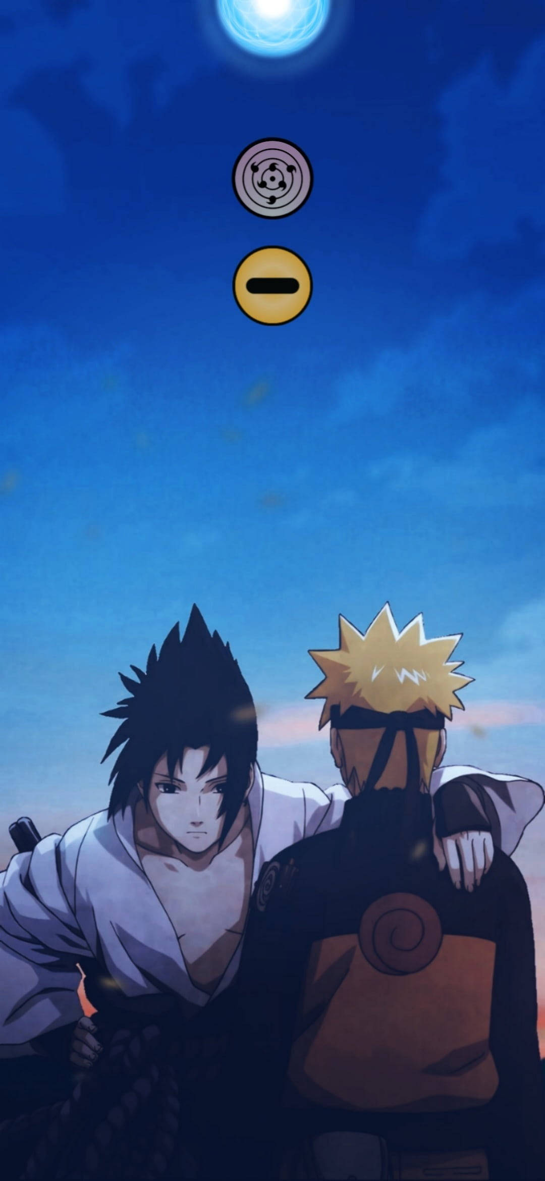 Dot Notch Naruto en Sasuke Muurpapier