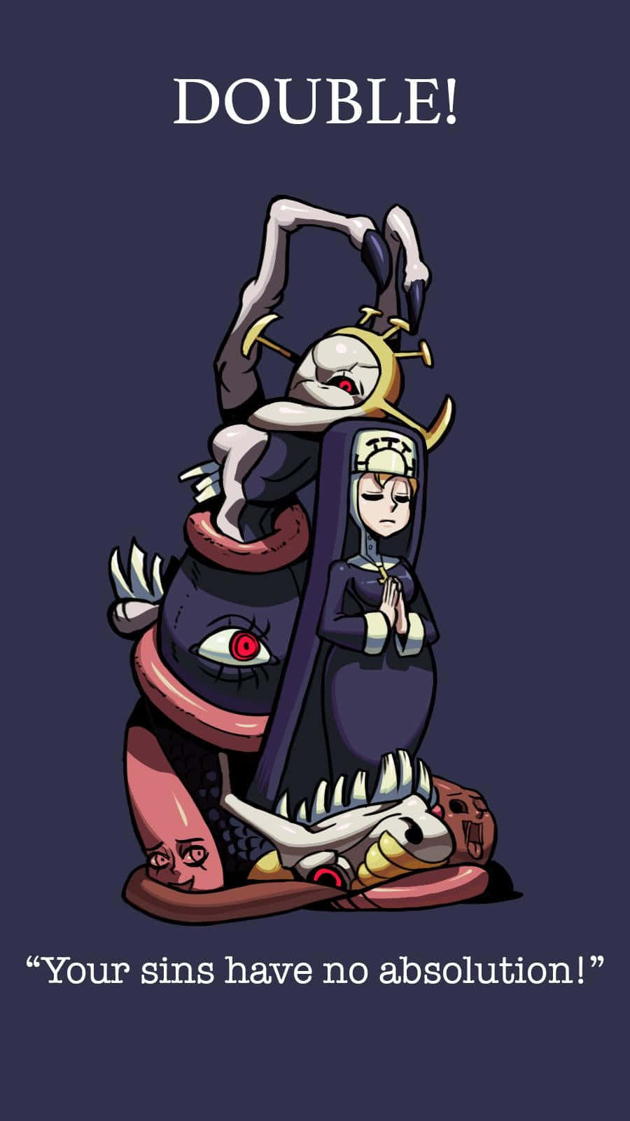 Double van Skullgirls Muurpapier