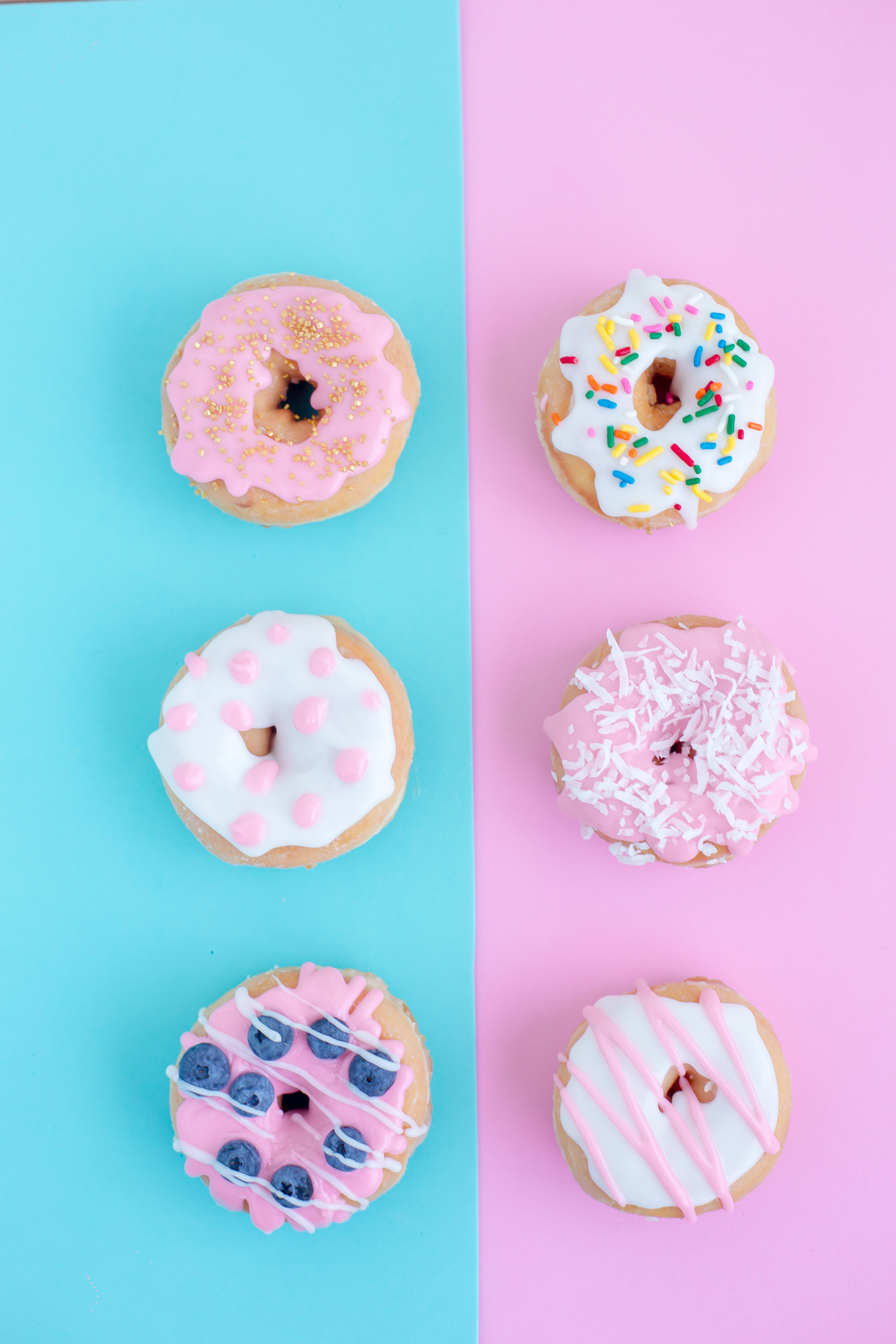 Doughnuts Estetiese Patroon Muurpapier