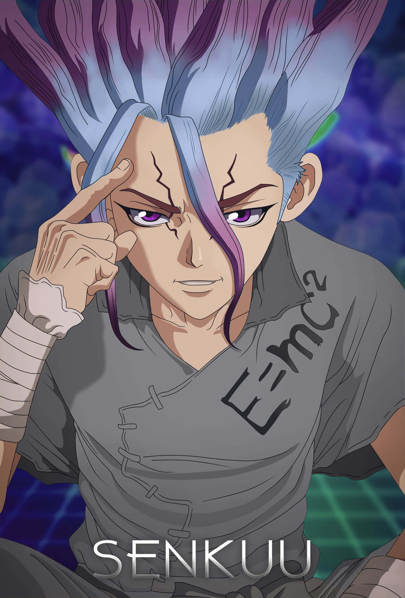 Dr. Stone-reeks Prent Muurpapier