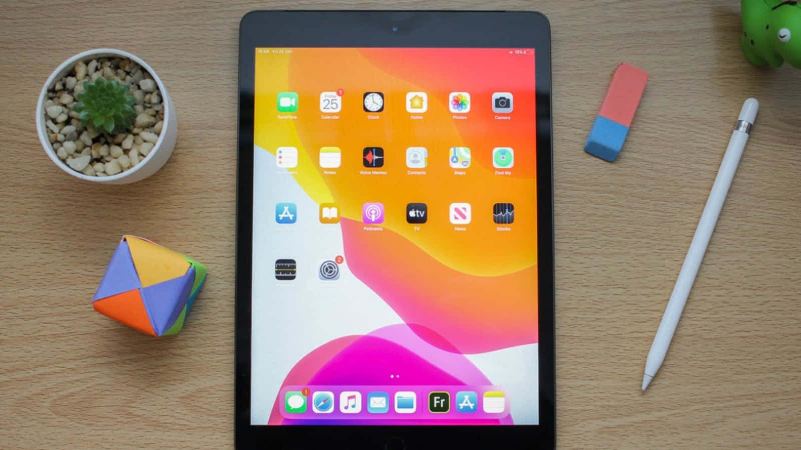 Draagbare krag uitgedruk - die krag van 'n iPad Muurpapier
