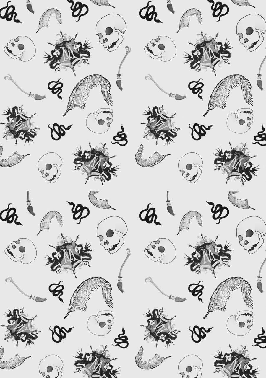 Draco Malfoy Estetiese Patroon Muurpapier
