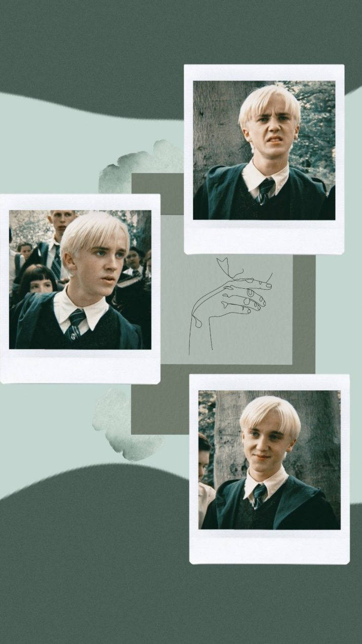 Draco Malfoy Polaroid-estetika Muurpapier