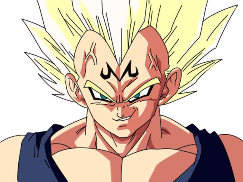 Majin Vegeta Glimlag — Dragon ball super GIF Muurpapier