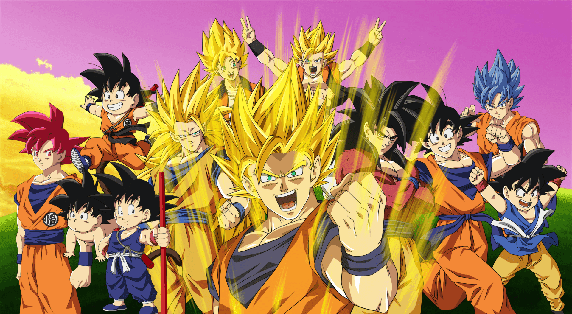 Dragon Ball Super 1920 x 1054 agtergrond Muurpapier